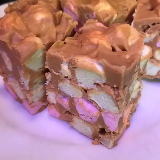confetti squares with extra marshmallows