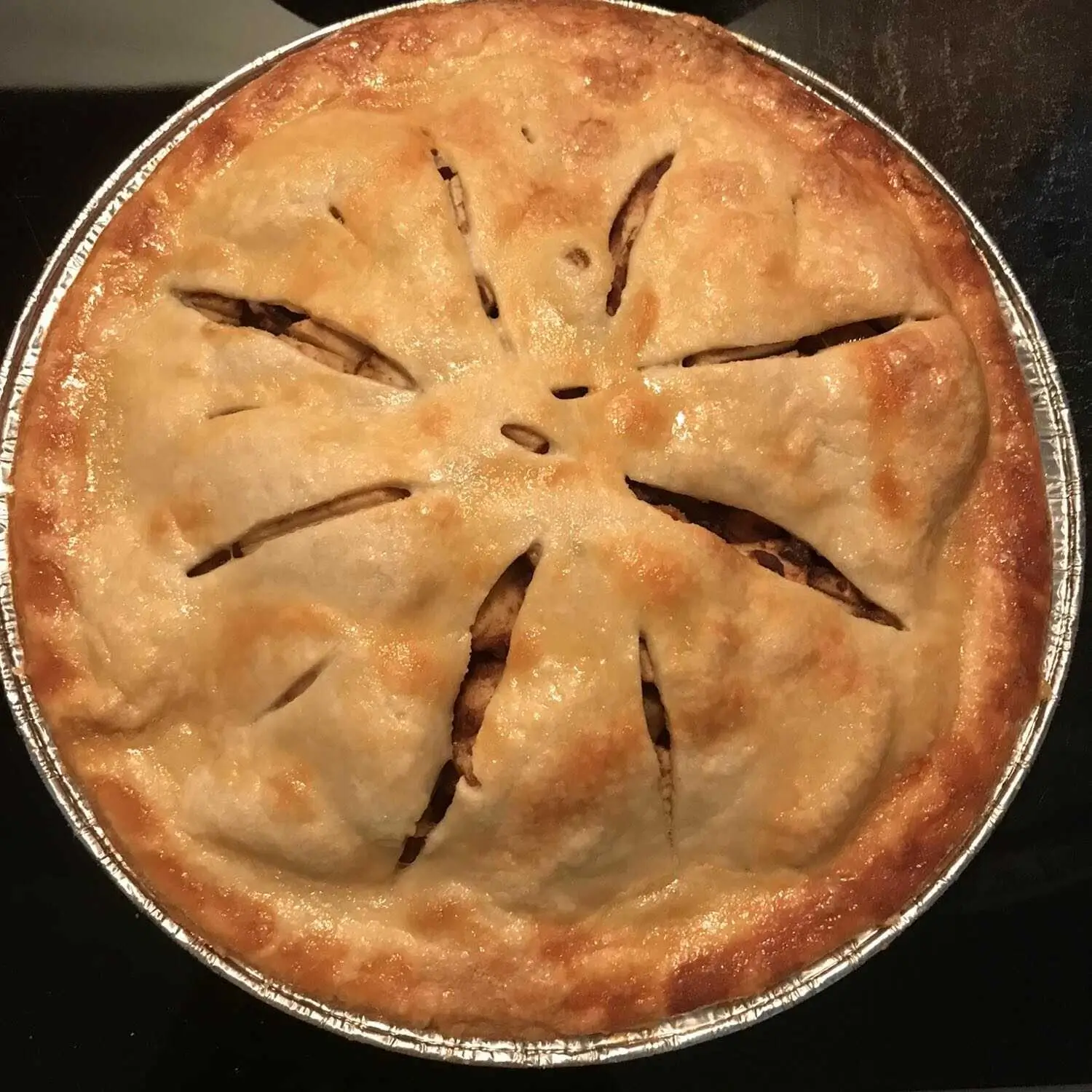 no sugar added apple pie