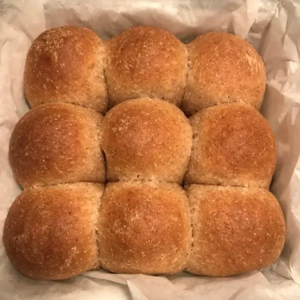 soft whole wheat dinner buns