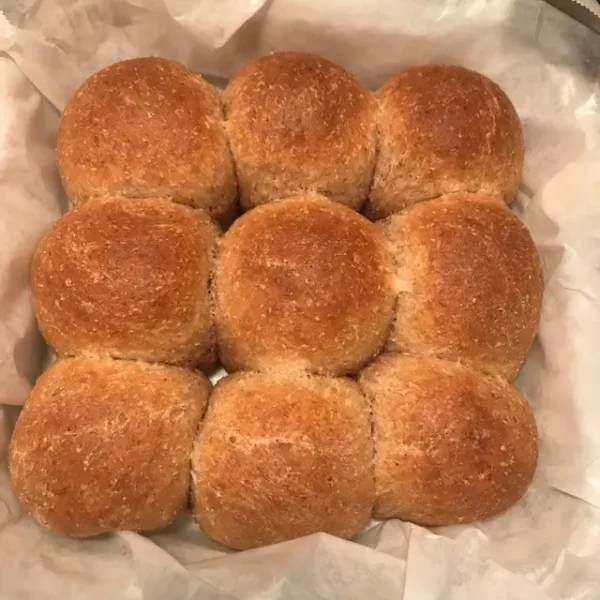 soft whole wheat dinner buns