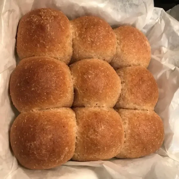 soft whole wheat dinner buns