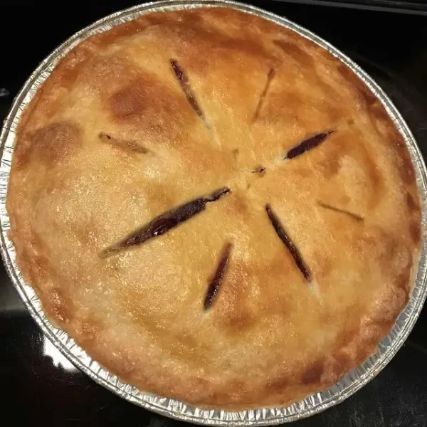 cherry pie home baked